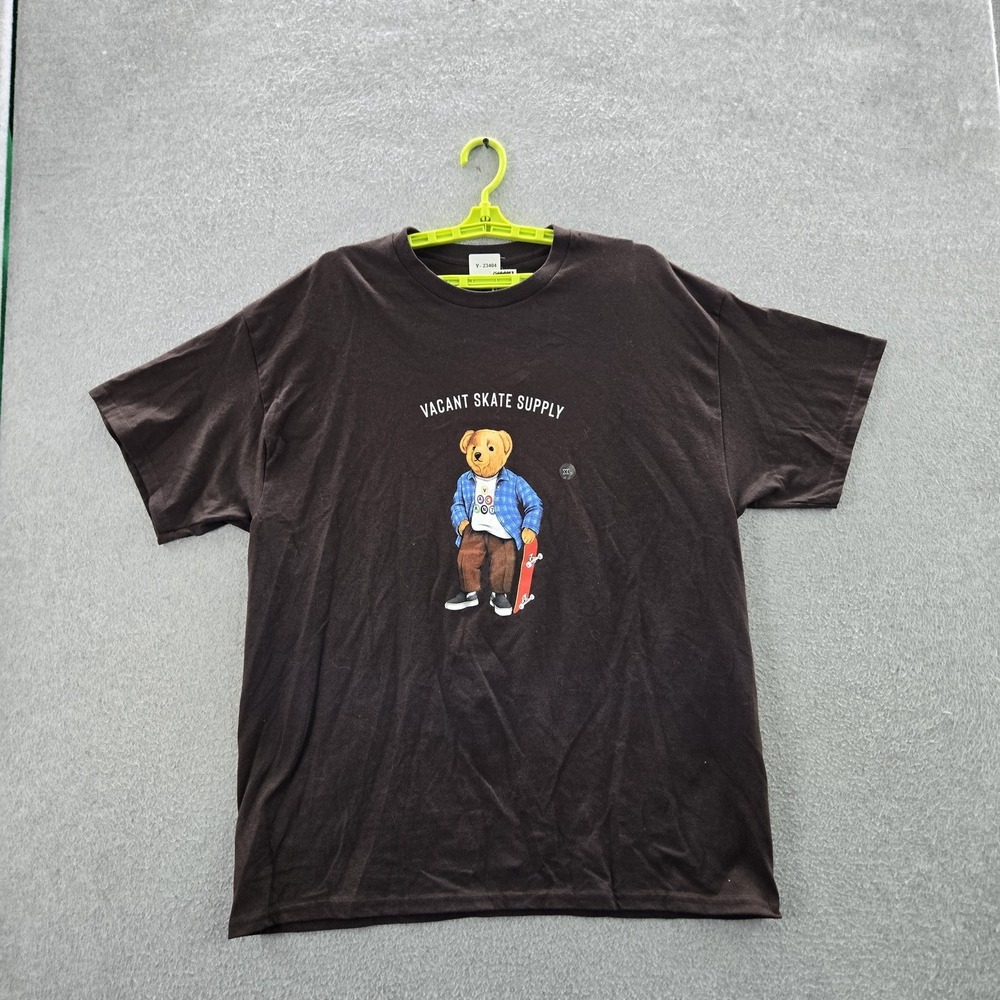 Pretty Vacant Men Shirt XL Brown Bear Skateboard Short Sleeve NWT